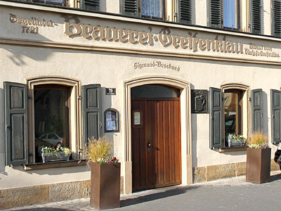 Zugang zur Brauerei Greifenklau in Bamberg