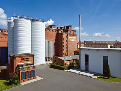 Die Produktionsgebäude der Bamberger Mälzerei
